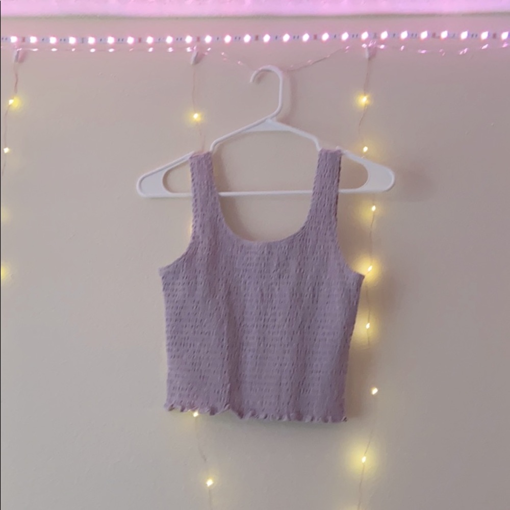 Hollister Lavender Ruffled Tank Top